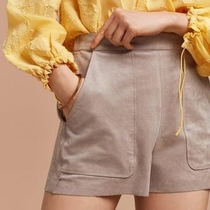Aritzia Wilfred Suede Bossier Shorts Size S